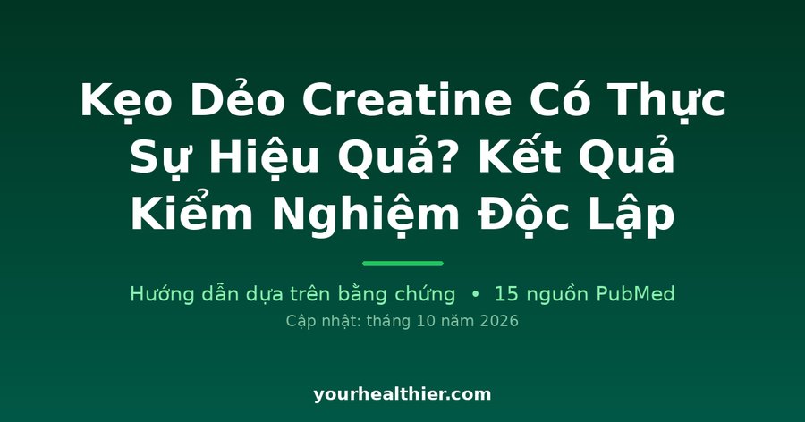 Kẹo Dẻo Creatine Có Thực Sự Hiệu Quả? Kết Quả Kiểm Nghiệm Độc Lập