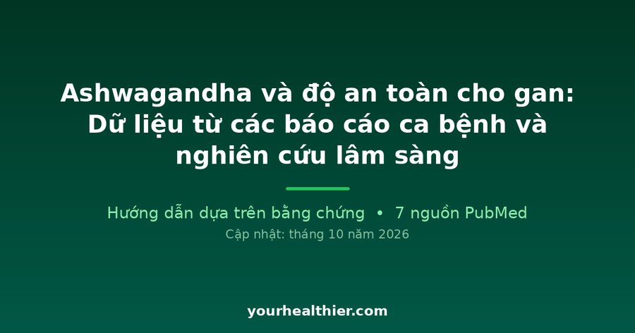Ashwagandha và độ an toàn cho gan: Dữ liệu từ các báo cáo ca bệnh và nghiên cứu lâm sàng
