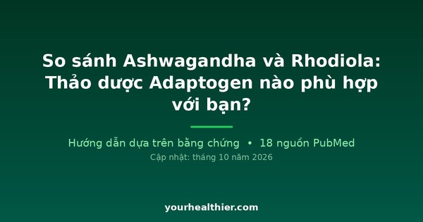 So sánh Ashwagandha và Rhodiola: Thảo dược Adaptogen nào phù hợp với bạn?
