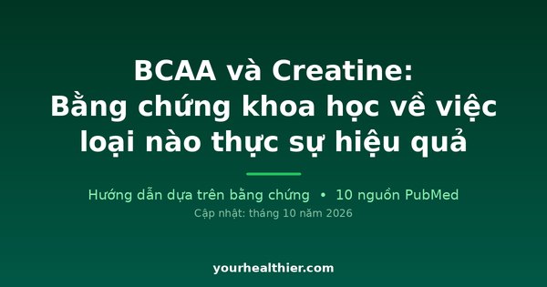 BCAA và Creatine: Bằng chứng khoa học về việc loại nào thực sự hiệu quả