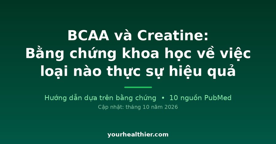 BCAA và Creatine: Bằng chứng khoa học về việc loại nào thực sự hiệu quả