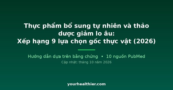 Thực phẩm bổ sung tự nhiên và thảo dược giảm lo âu: Xếp hạng 9 lựa chọn gốc thực vật (2026)