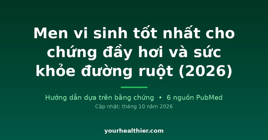 Men vi sinh tốt nhất cho chứng đầy hơi và sức khỏe đường ruột (2026)