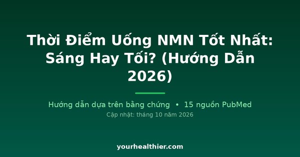 Thời Điểm Uống NMN Tốt Nhất: Sáng Hay Tối? (Hướng Dẫn 2026)