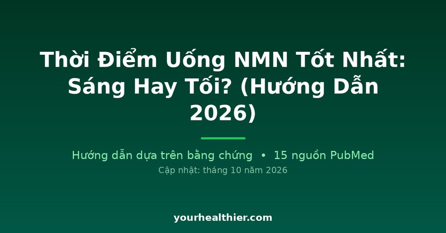 Thời Điểm Uống NMN Tốt Nhất: Sáng Hay Tối? (Hướng Dẫn 2026)