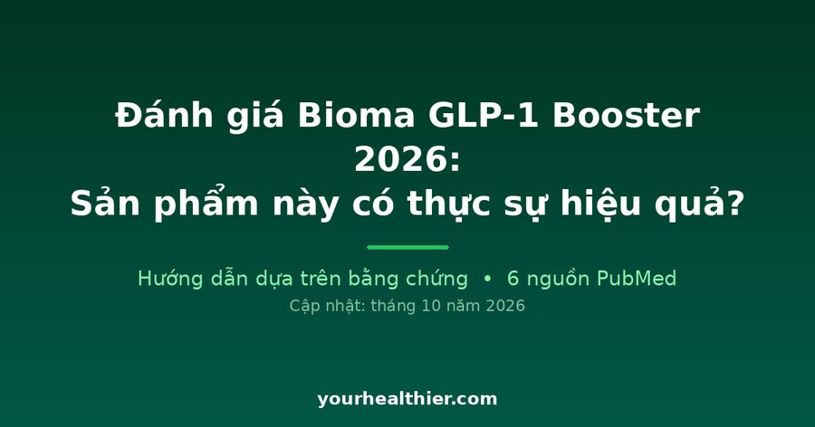 Đánh giá Bioma GLP-1 Booster 2026: Sản phẩm này có thực sự hiệu quả?