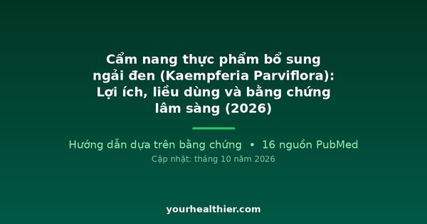 Cẩm nang thực phẩm bổ sung ngải đen (Kaempferia Parviflora): Lợi ích, liều dùng và bằng chứng lâm sàng (2026)