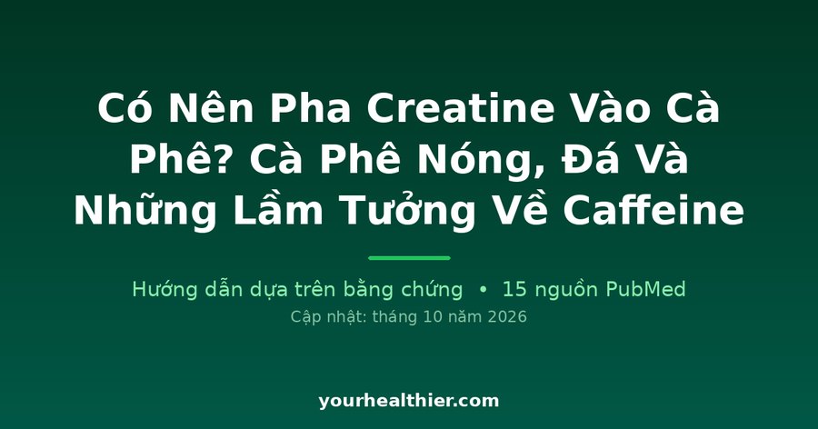 Có Nên Pha Creatine Vào Cà Phê? Cà Phê Nóng, Đá Và Những Lầm Tưởng Về Caffeine