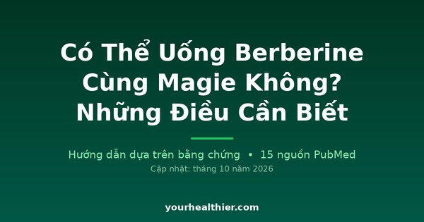 Có Thể Uống Berberine Cùng Magie Không? Những Điều Cần Biết