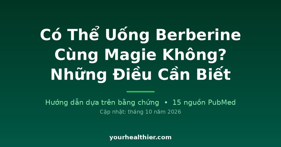 Có Thể Uống Berberine Cùng Magie Không? Những Điều Cần Biết