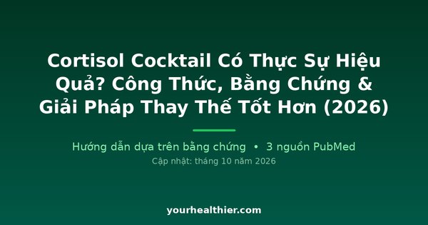 Cortisol Cocktail Có Thực Sự Hiệu Quả? Công Thức, Bằng Chứng & Giải Pháp Thay Thế Tốt Hơn (2026)