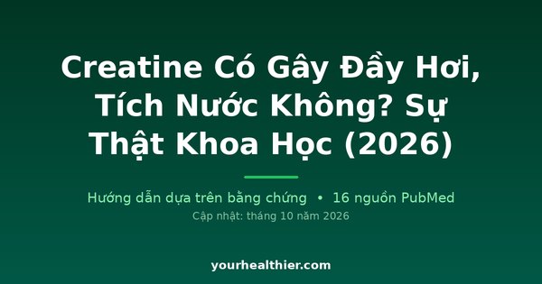 Creatine Có Gây Đầy Hơi, Tích Nước Không? Sự Thật Khoa Học (2026)