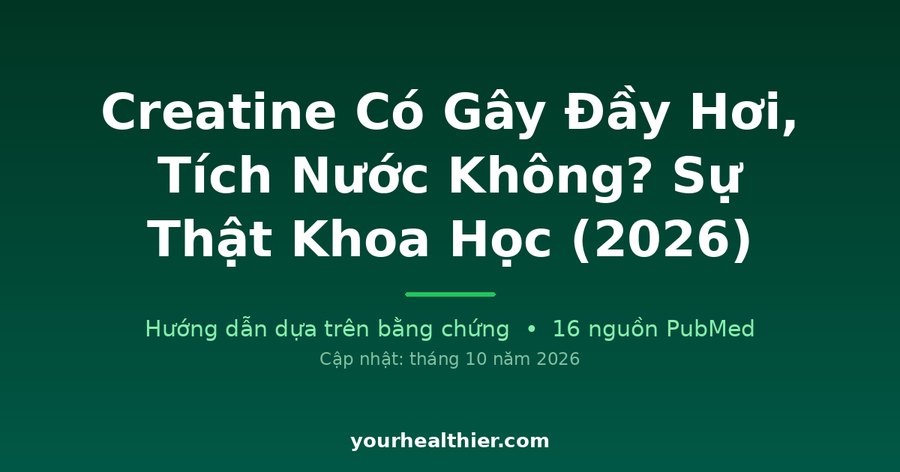 Creatine Có Gây Đầy Hơi, Tích Nước Không? Sự Thật Khoa Học (2026)