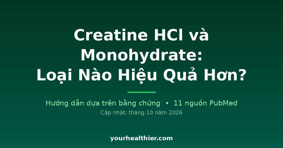 Creatine HCl và Monohydrate: Loại Nào Hiệu Quả Hơn?