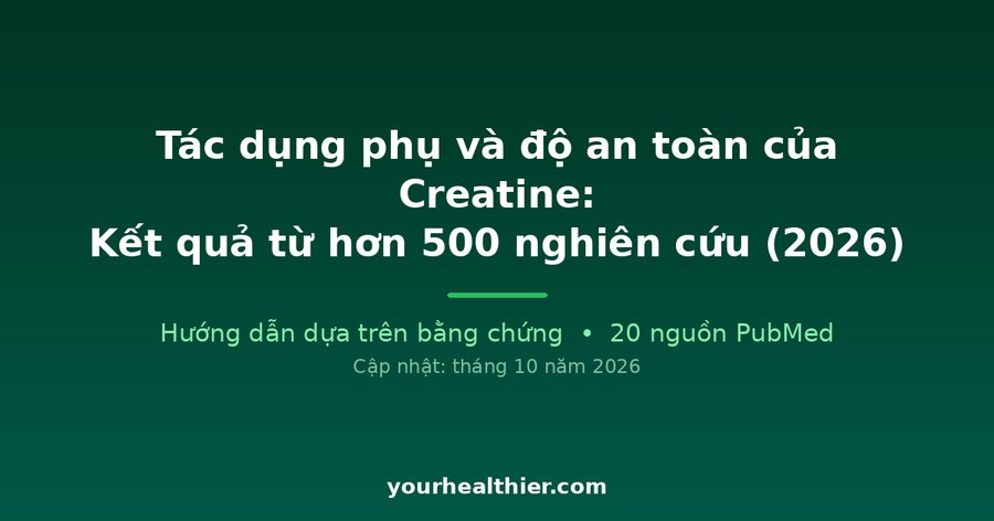 Tác dụng phụ và độ an toàn của Creatine: Kết quả từ hơn 500 nghiên cứu (2026)
