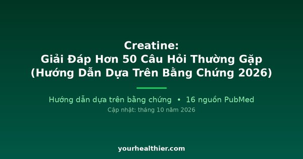 Creatine: Giải Đáp Hơn 50 Câu Hỏi Thường Gặp (Hướng Dẫn Dựa Trên Bằng Chứng 2026)