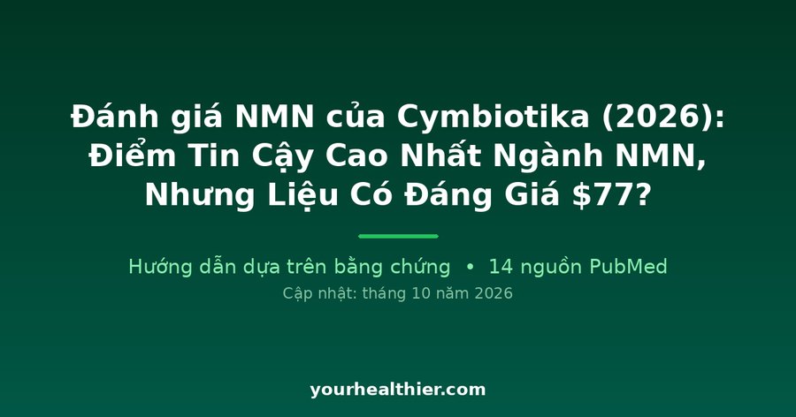 Đánh giá NMN của Cymbiotika (2026): Điểm Tin Cậy Cao Nhất Ngành NMN, Nhưng Liệu Có Đáng Giá $77?