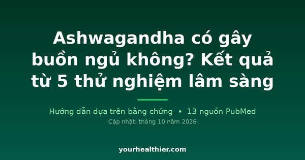Ashwagandha có gây buồn ngủ không? Kết quả từ 5 thử nghiệm lâm sàng