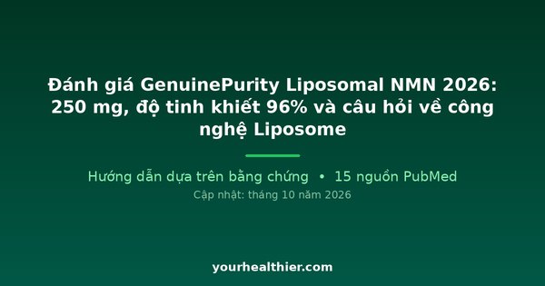 Đánh giá GenuinePurity Liposomal NMN 2026: 250 mg, độ tinh khiết 96% và câu hỏi về công nghệ Liposome