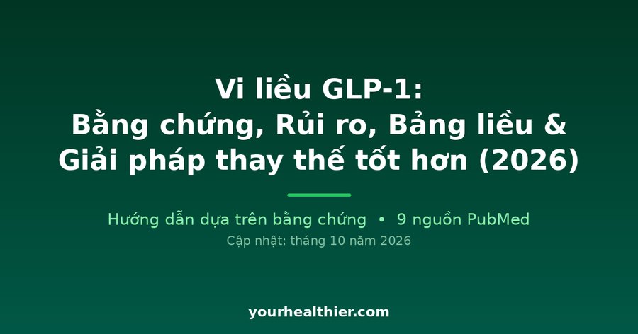Vi liều GLP-1: Bằng chứng, Rủi ro, Bảng liều & Giải pháp thay thế tốt hơn (2026)