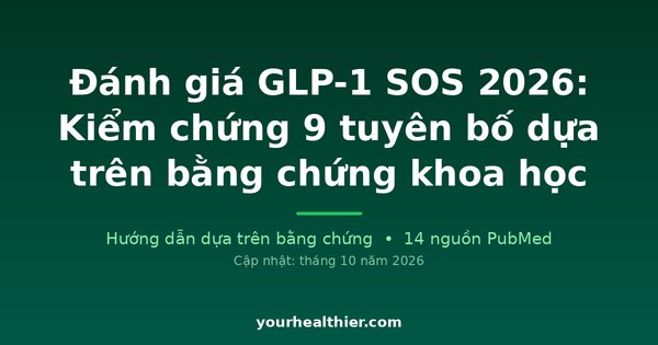 Đánh giá GLP-1 SOS 2026: Kiểm chứng 9 tuyên bố dựa trên bằng chứng khoa học