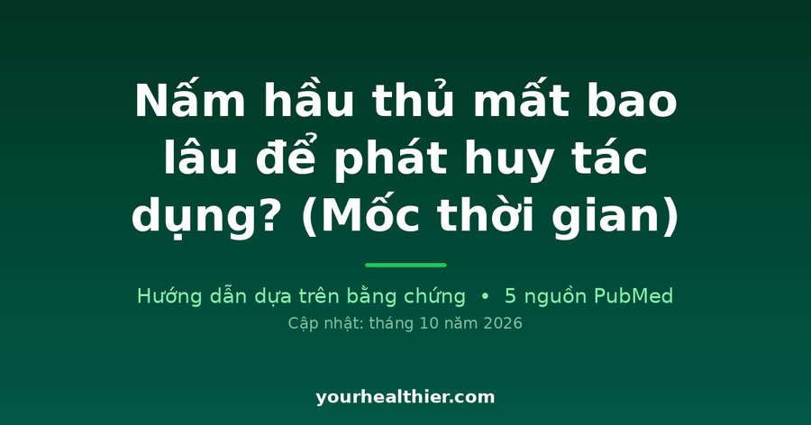 Nấm hầu thủ mất bao lâu để phát huy tác dụng? (Mốc thời gian)