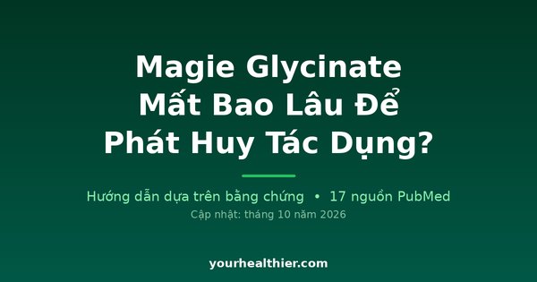 Magie Glycinate Mất Bao Lâu Để Phát Huy Tác Dụng?