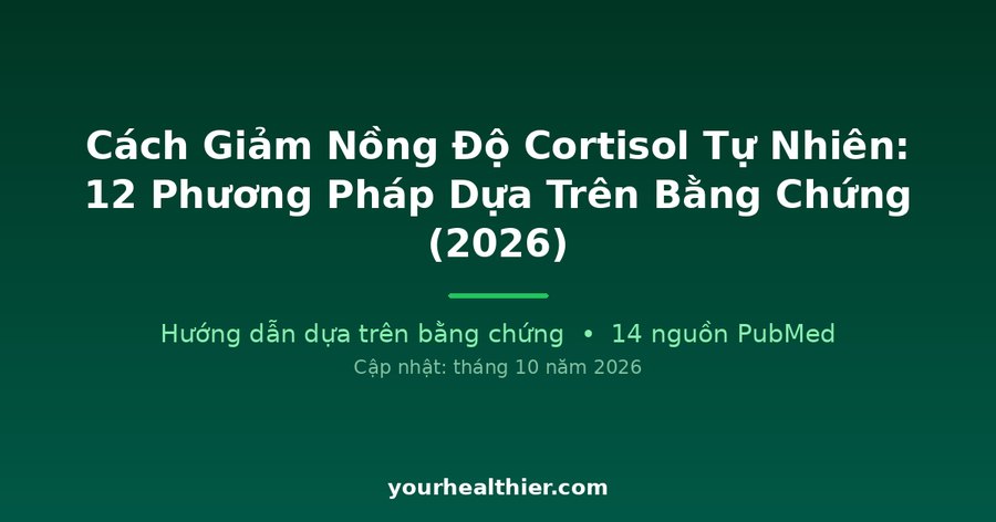 Cách Giảm Nồng Độ Cortisol Tự Nhiên: 12 Phương Pháp Dựa Trên Bằng Chứng (2026)