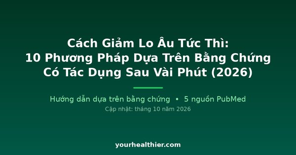 Cách Giảm Lo Âu Tức Thì: 10 Phương Pháp Dựa Trên Bằng Chứng Có Tác Dụng Sau Vài Phút (2026)