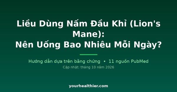 Liều Dùng Nấm Đầu Khỉ (Lion’s Mane): Nên Uống Bao Nhiêu Mỗi Ngày?