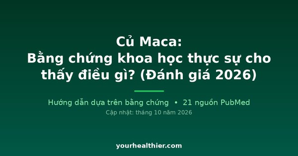 Củ Maca: Bằng chứng khoa học thực sự cho thấy điều gì? (Đánh giá 2026)