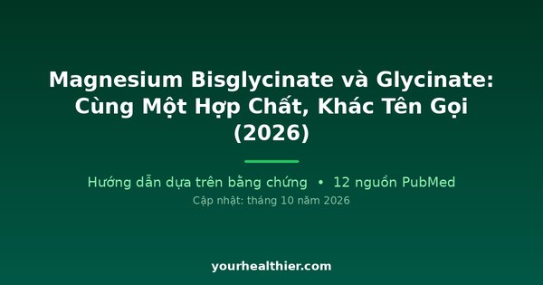 Magnesium Bisglycinate và Glycinate: Cùng Một Hợp Chất, Khác Tên Gọi (2026)