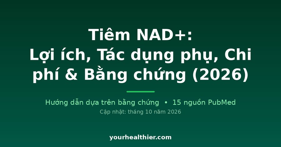 Tiêm NAD+: Lợi ích, Tác dụng phụ, Chi phí & Bằng chứng (2026)