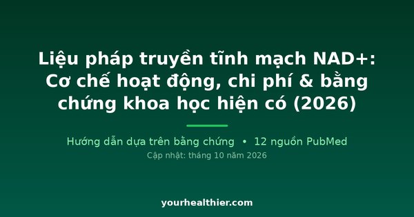 Liệu pháp truyền tĩnh mạch NAD+: Cơ chế hoạt động, chi phí & bằng chứng khoa học hiện có (2026)