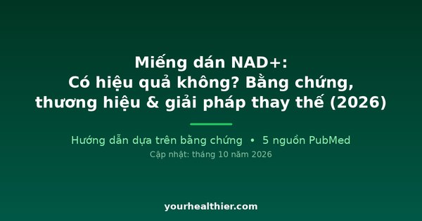 Miếng dán NAD+: Có hiệu quả không? Bằng chứng, thương hiệu & giải pháp thay thế (2026)