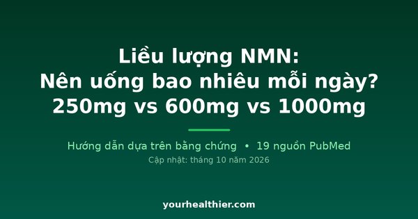 Liều lượng NMN: Nên uống bao nhiêu mỗi ngày? 250mg vs 600mg vs 1000mg