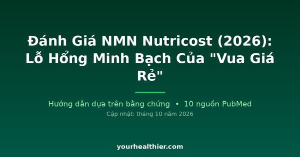 Đánh Giá NMN Nutricost (2026): Lỗ Hổng Minh Bạch Của “Vua Giá Rẻ”