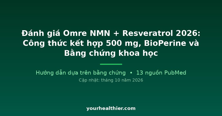 Đánh giá Omre NMN + Resveratrol 2026: Công thức kết hợp 500 mg, BioPerine và Bằng chứng khoa học