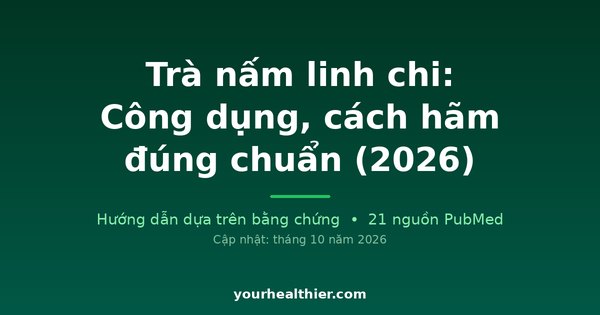 Trà nấm linh chi: Công dụng, cách hãm đúng chuẩn (2026)