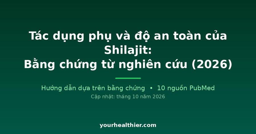 Tác dụng phụ và độ an toàn của Shilajit: Bằng chứng từ nghiên cứu (2026)