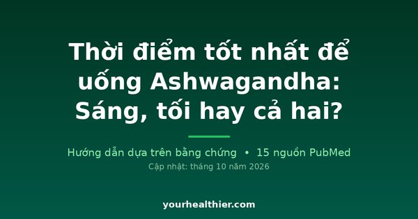 Thời điểm tốt nhất để uống Ashwagandha: Sáng, tối hay cả hai?